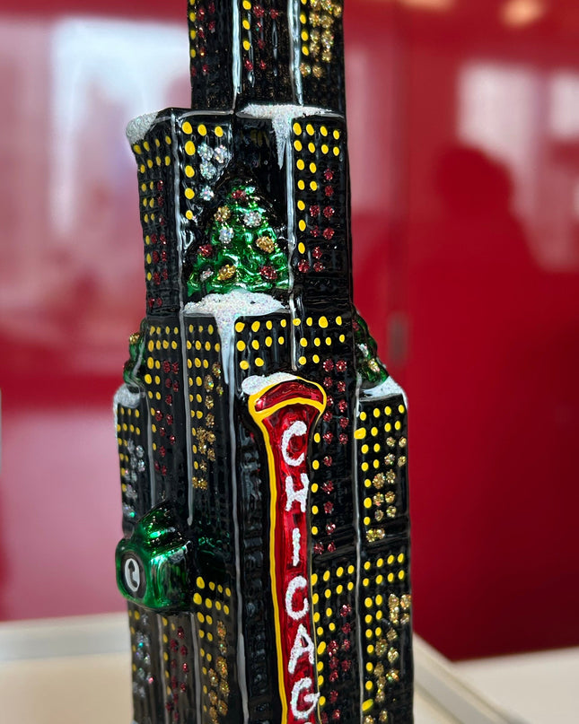 Willis Tower Glass Ornament