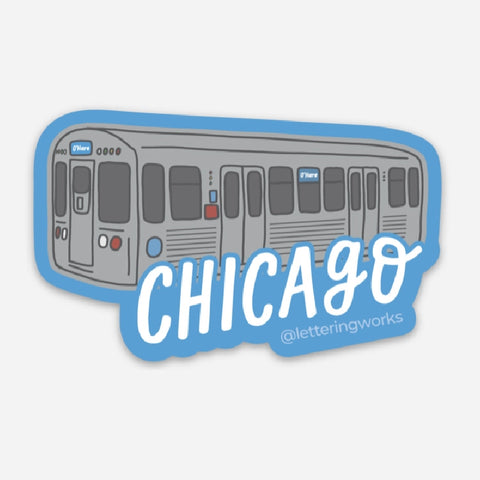 Chicago CTA L Train Sticker