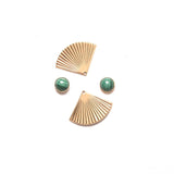 Malachite Studs with Pleat Jackets