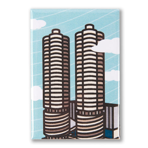 Corncob Towers Magnet