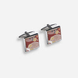 Midway Gardens Circle Terracotta Cufflinks- Frank Lloyd Wright