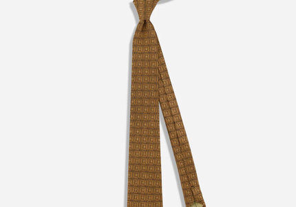 FLW Midway Gardens Sketch Tie- Dark Oak