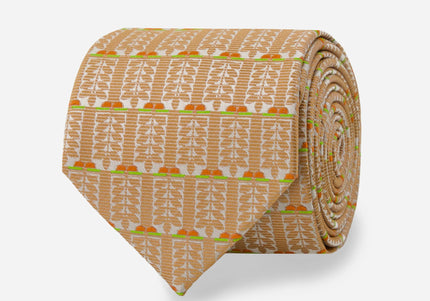 FLW Midway Gardens Sprite Tie- Terracotta