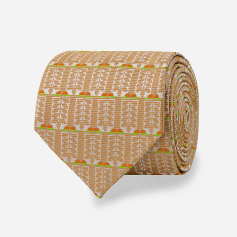 FLW Midway Gardens Sprite Tie- Terracotta