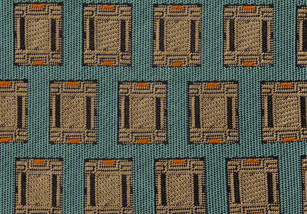 FLW Midway Gardens Facia Stone Tie - Blue