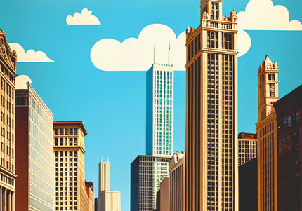 Chicago Travel Poster Micro Puzzle