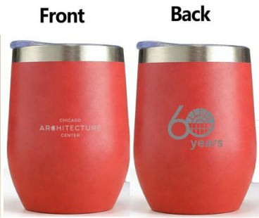 CAC 60th Anniversary Wine Tumbler- RED