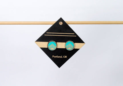 Birch Stud Earring: Turquoise
