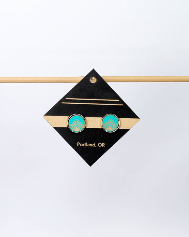 Birch Stud Earring: Turquoise