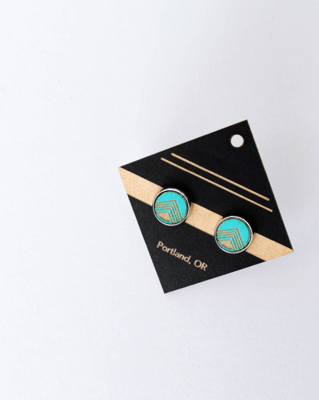 Birch Stud Earring: Turquoise