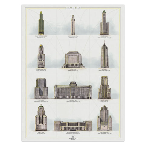 Art Deco of Chicago Print - 11 x 14 inches