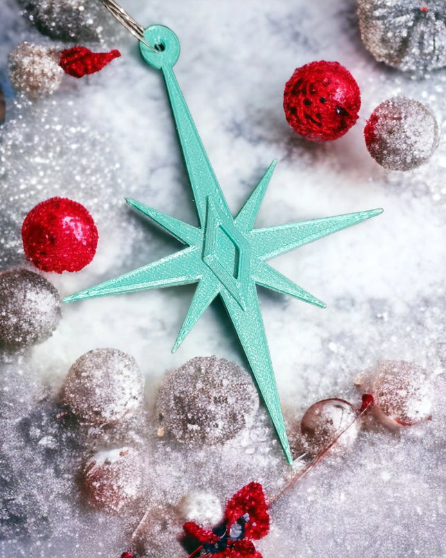 Starbursts Ornaments - Black & White 4 Pack
