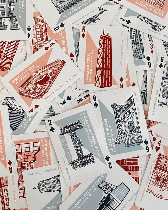 Chicago Architecture Playing Cards by Transit Tees