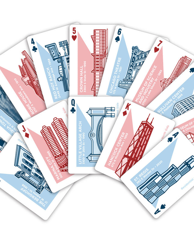 Chicago Architecture Playing Cards by Transit Tees