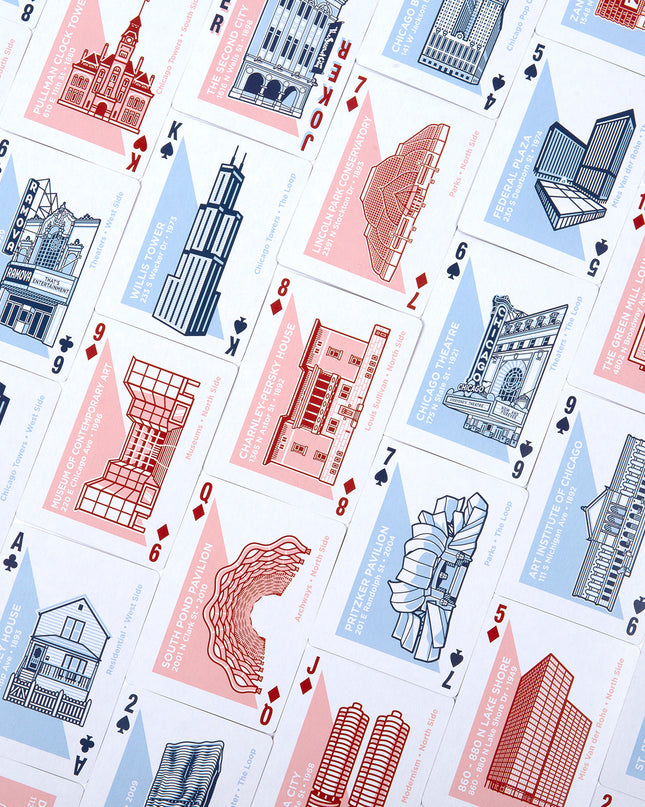 Chicago Architecture Playing Cards by Transit Tees