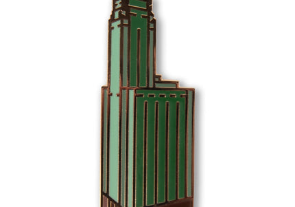 Champagne Building Enamel Pin