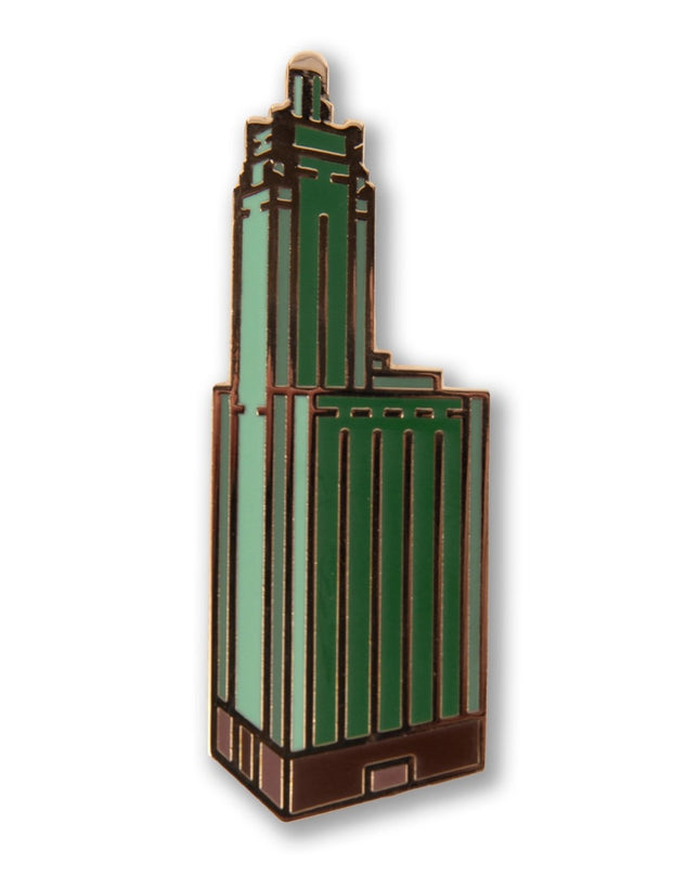 Champagne Building Enamel Pin