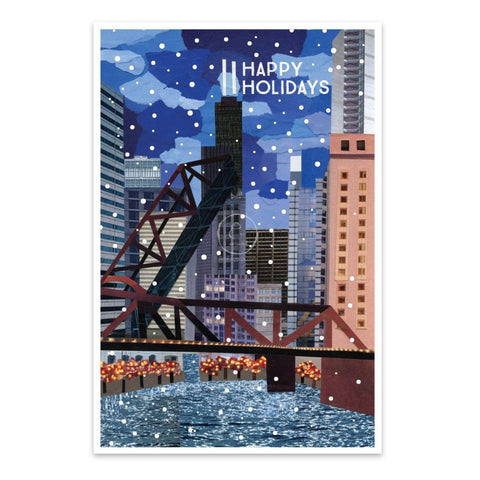 Chicago Bridge Holiday Cards - Set of 10