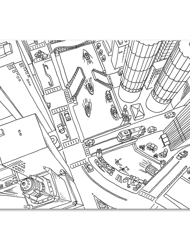 Colorful Chicago Coloring Book