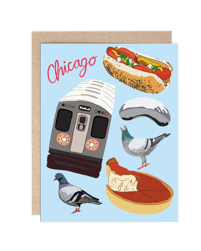 Chicago Favorites Greeting Card