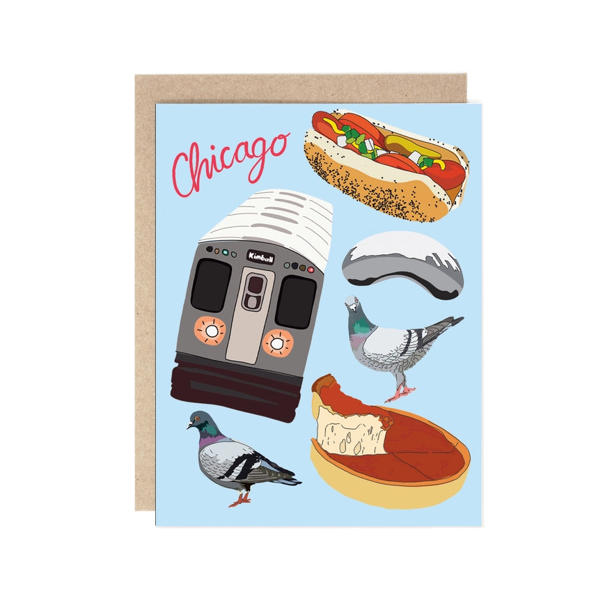 Chicago Favorites Greeting Card – CAC Design Store