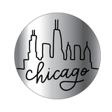 Chicago Skyline Earrings Silver