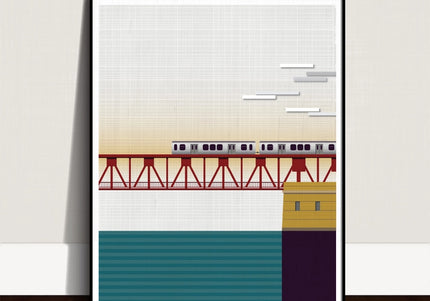 Chicago El at River Bridge 8x10 Print