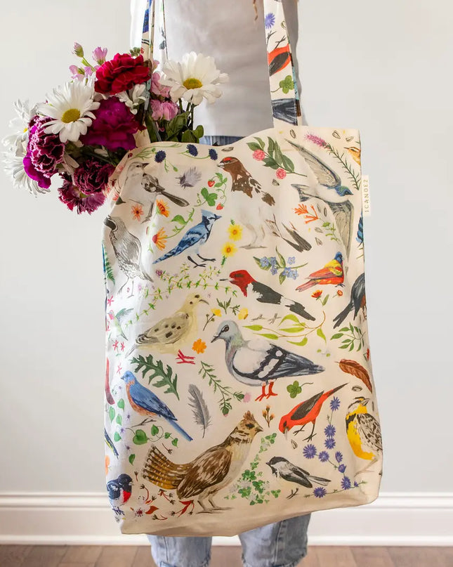 Feathered Friends Birds Tote Bag
