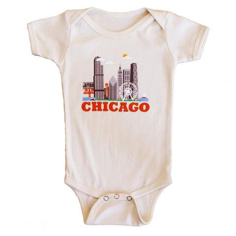 Chicago Cityscape Onesie