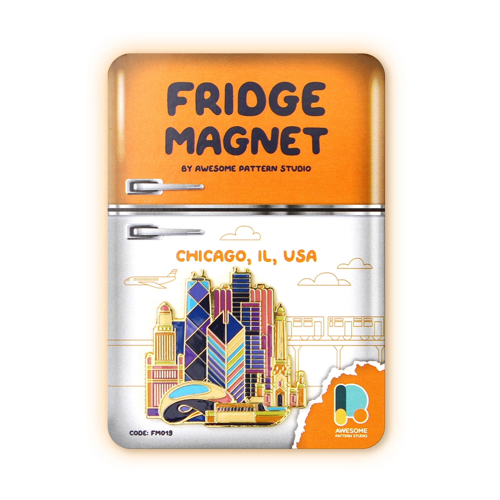 Chicago Art Deco Fridge Magnet – CAC Design Store