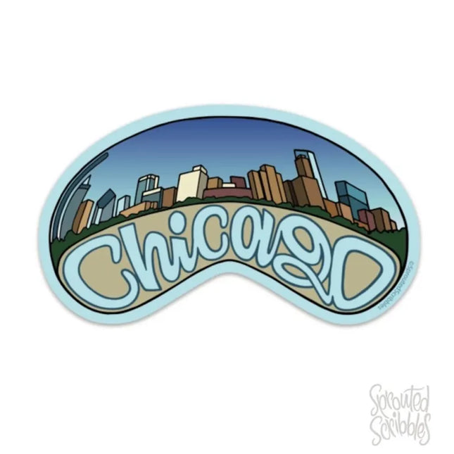 Bean Chicago Large Sticker