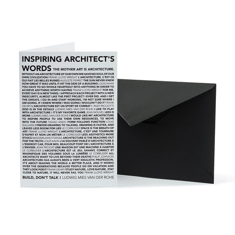 Inspiring Architects Words Greeting Card