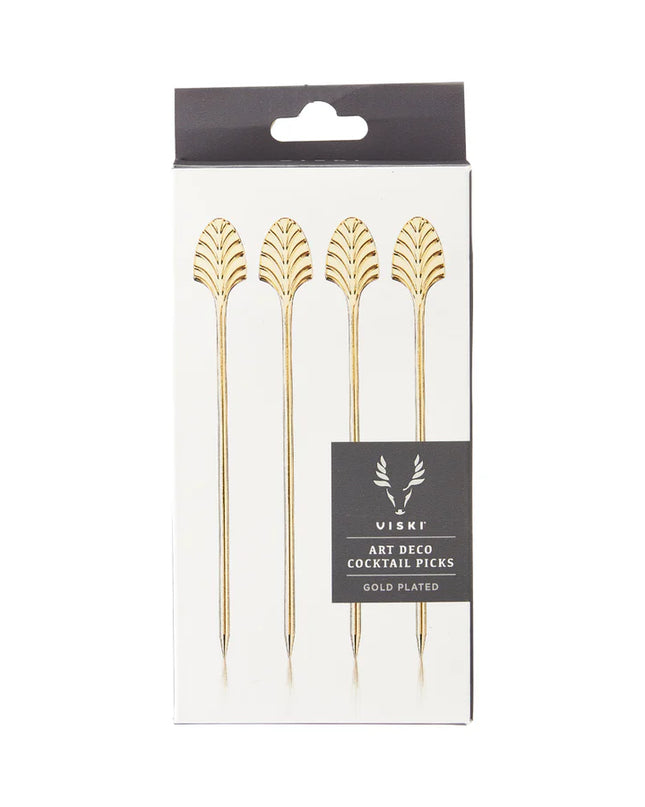 Belmont: Gold Art Deco Cocktail Picks