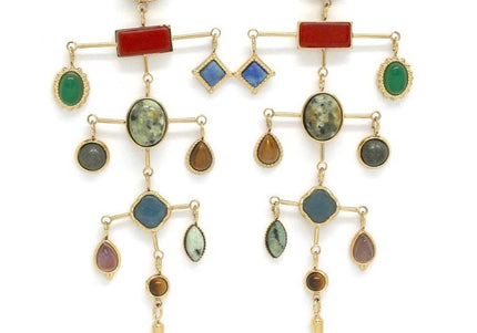 Tiered Stone Mobile Earrings