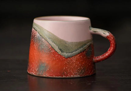 Mountain Wilderness Coffee Cup- PEACH PINK