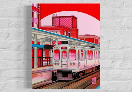 Red Line 8x10 Print