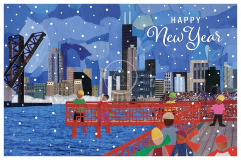 Chicago Riverfront Park Holiday Cards - Set of 8