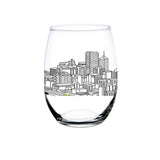Chicago Skyline Stemless Wine Glasses - Set of 4