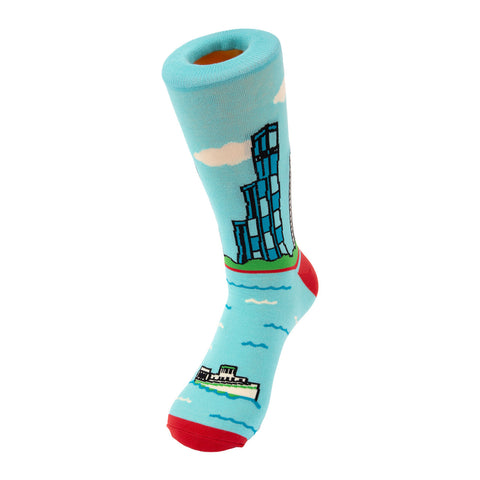 Chicago Skyline Dress Socks Lrg CAC Design Store Chicago Skyline Dress Socks Lrg CAC Design Store