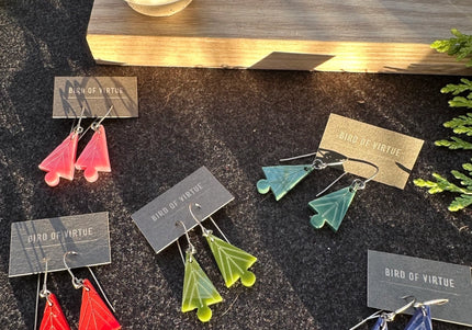 Mini Christmas Tree Earrings