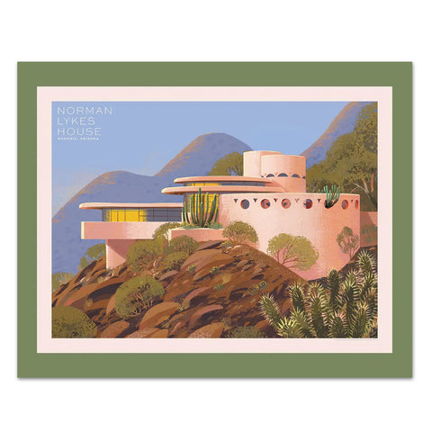 Frank Lloyd Wright Norman Lykes House Jigsaw Puzzle