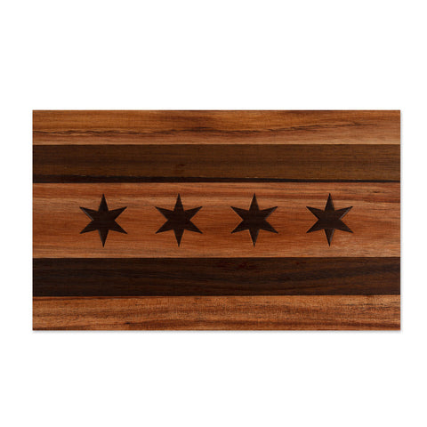 Chicago Flag Cutting Board