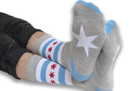 Chicago Flag Socks