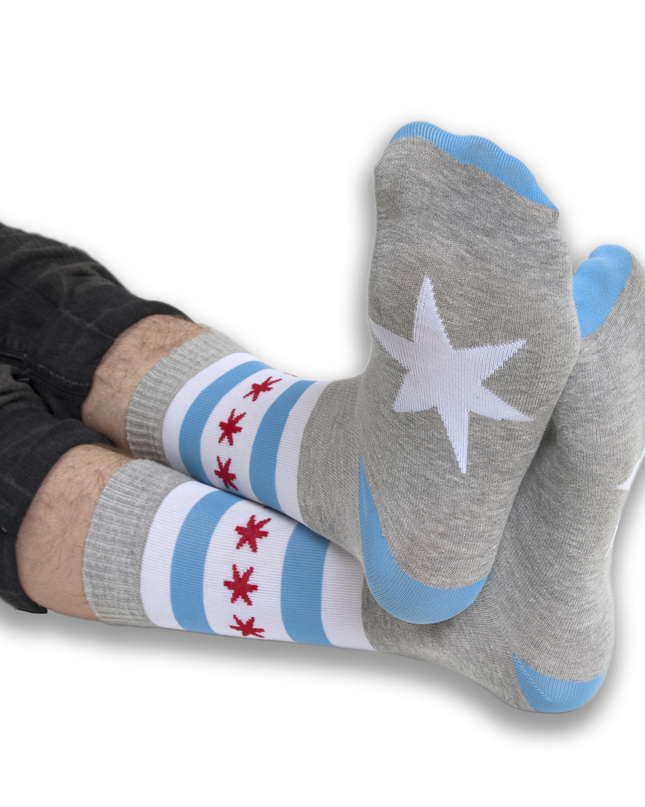 Chicago Flag Socks
