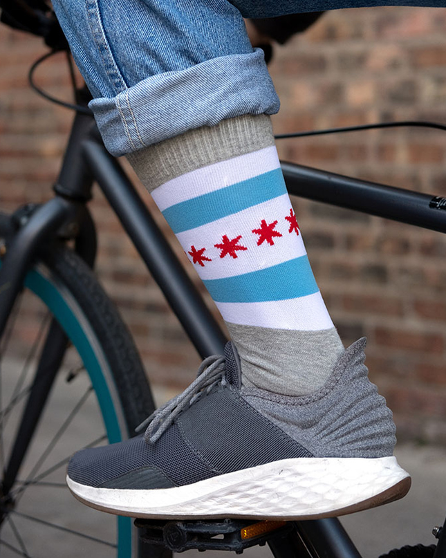 Chicago Flag Socks