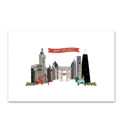 Chicago Sights Holiday Cards - Set of 10
