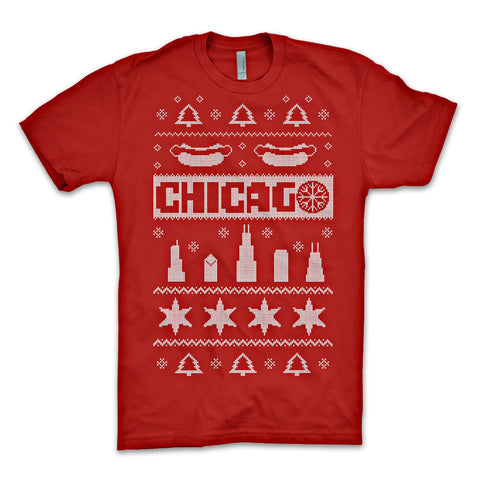 Chicago Ugly Christmas Sweater T-shirt