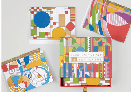 Frank Lloyd Wright Designs Greeting Cards - Set of 16