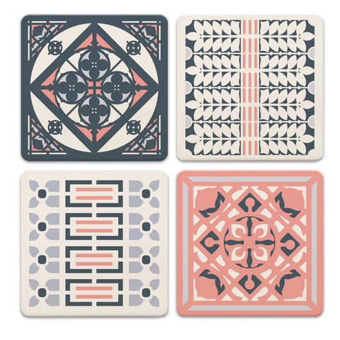 Frank Lloyd Wright Home & Studio Coasters - Set of 4