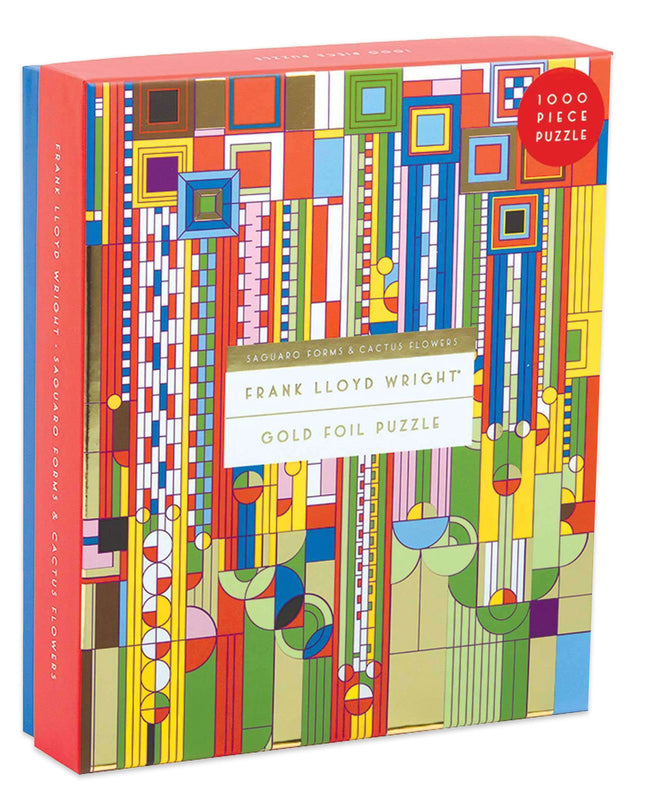 Frank Lloyd Wright Saguaro Forms and Cactus Flowers Jigsaw Puzzle